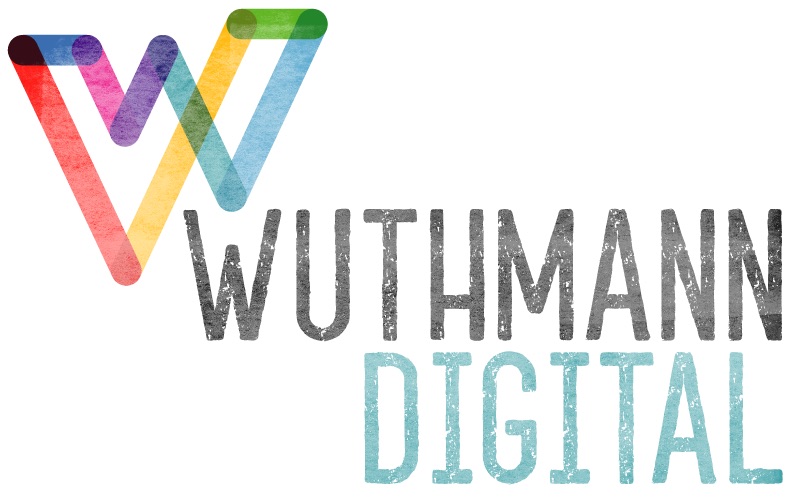 wuthmann digital logo and typeface with stylized w